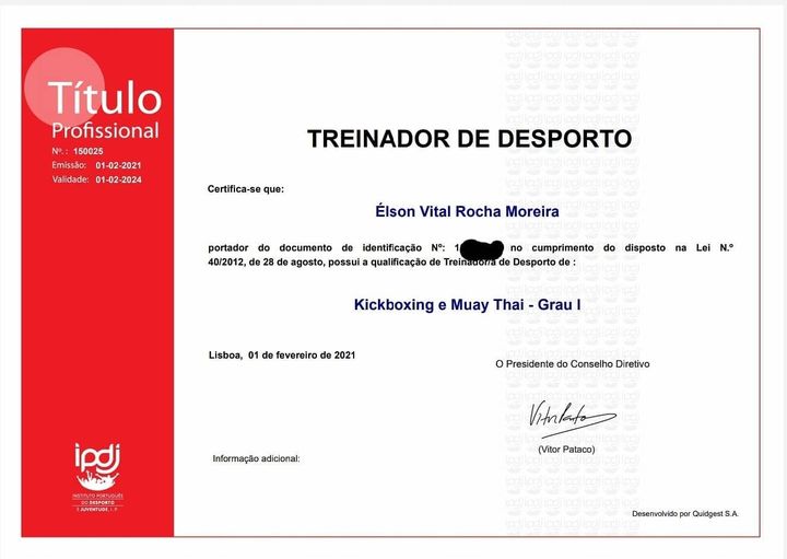 Elson Moreira treino